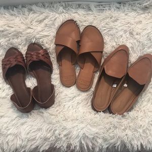 Bundle of 3 Sandals/Loafer Abercrombie & Fitch